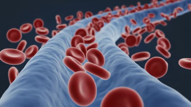 Temperature regulation returning to normal, shown as cooling gradients traveling from brain signaling centers through the bloodstream. Paracetamol molecules fade softly, they complete biochemical role