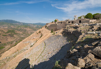 Pergamon Ancient City Theatre. Bergama, İzmir Province, T&uuml;rkiye.