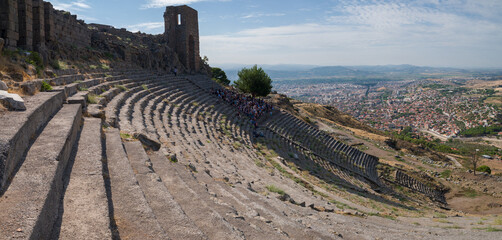 Pergamon Ancient City Theatre. Bergama, İzmir Province, T&uuml;rkiye.
