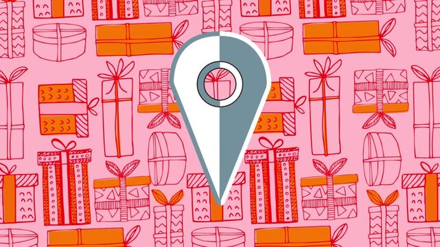 A social media connection and communication concept, with a christmas pattern on a green screen