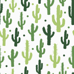 Patterns of green cacti design