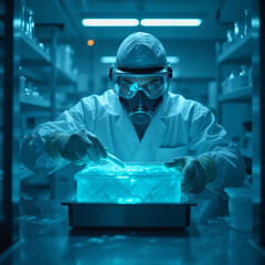 Gritty Science Photography: Liquid Nitrogen Vapor and Frost on Metal Tank.