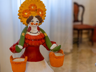 The Dymkovsky toy is a Russian folk craft that consists in making clay toys. Handmade clay...