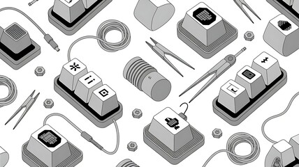 Mechanical keyboard switches and tools for custom keyboard assembly