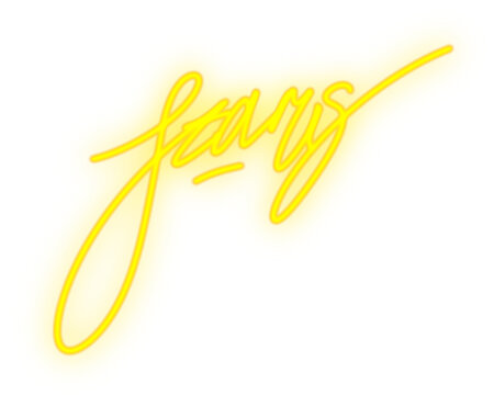 Neon lettering &ldquo;stars&rdquo; in glowing vintage style