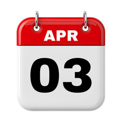 3 April Calendar 
