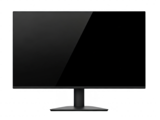 Modern computer monitor isolated on transparent background