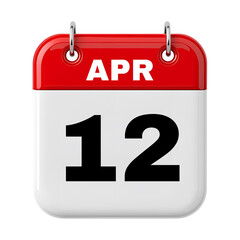 12 April Calendar 