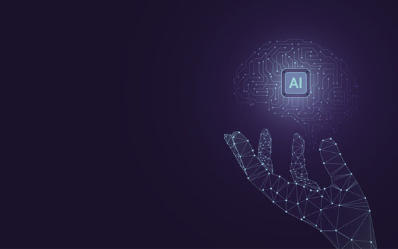 Vector illustration of a smart robotic arm in a futuristic factory setting, representing advanced automation, AI technology, and industrial innovation. Ideal for concepts related to artificial