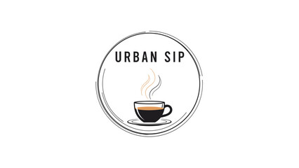 Steaming Coffee Cup Illustration Design.