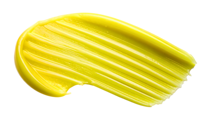 Top view Yellow Inflatable pool raft Use it to lie down and float in the swimming pool isolated