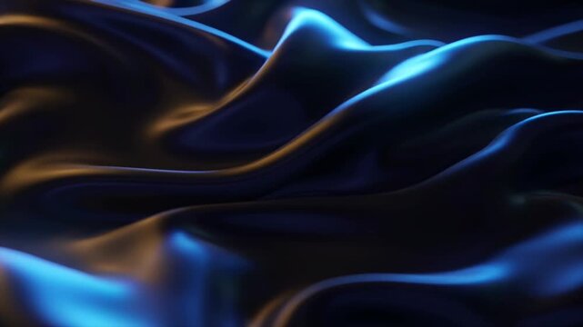 luxury abstract wallpaper, flowing silk fabric glowing liquid threads motion elegant fabric waves rich textured satin surface, aurora light flowing folds volumetric glow deep premium fashion aesthetic