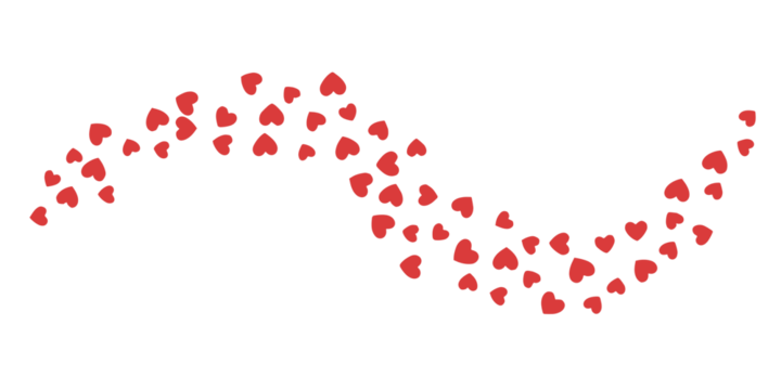 red hearts on white background - Powered by Adobe