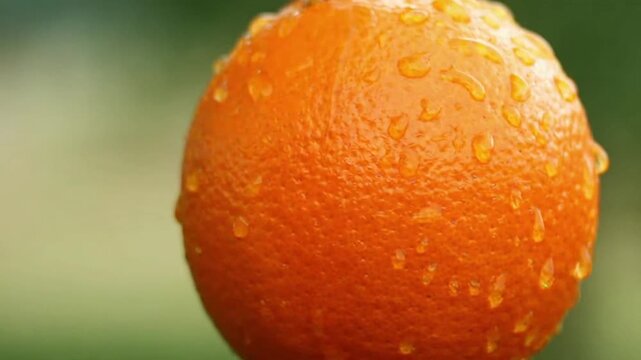 Close-up of Oranges with Water Droplets, Fresh, Ripe and Juicy Fruit Display