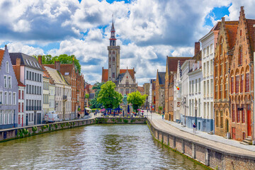 Cityscape of Bruges, Belgium