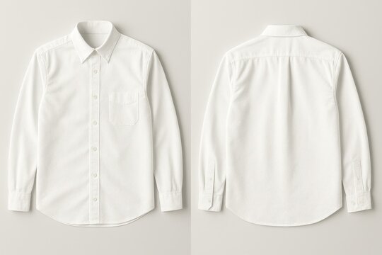 Classic white dress shirt