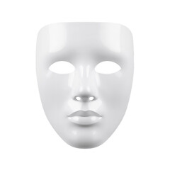 White Mask With Smooth Surface and No Design for Various Uses and Activities