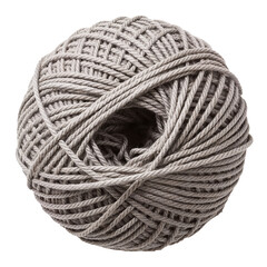 Gray Yarn Ball Resting on a Flat Surface Ready for Various Craft Projects