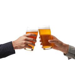 Friends Celebrate With Drinks at Bar in Evening After Work in Casual Setting