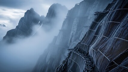 Mountain Landscape Fog