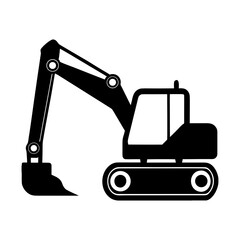 excavator vector illustration