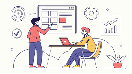 A vibrant team of professionals engages in a collaborative brainstorming session utilizing whiteboards and post it notes to innovate and strategize effectively