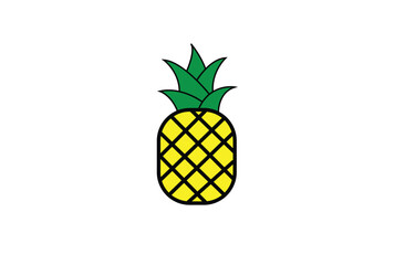 pineapple vector illustration