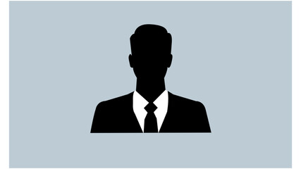 vector illustration of business man -  silhouette of a businessman 
