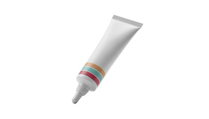 Isolated tube of topical steroid cream against a clean white background demonstrating packaging design for convenient shortterm application on localized skin conditions.