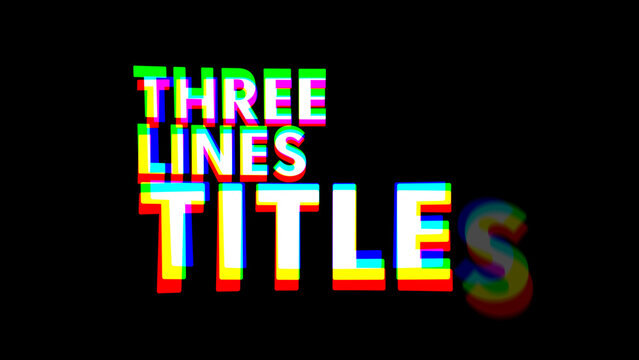 Typography Fast Color Distortion 15