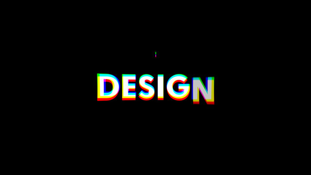 Typography Fast Color Distortion 28