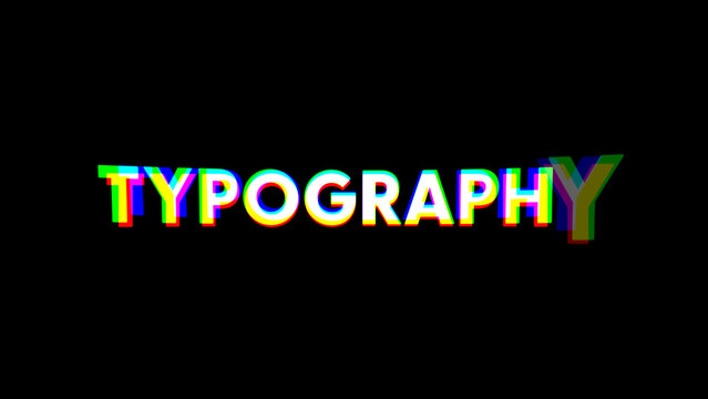 Typography Fast Color Distortion 29