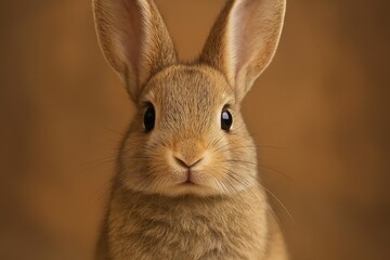 Obraz premium Adorable rabbit portrait with focus.