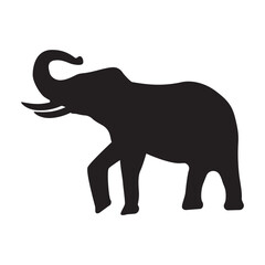 Obraz premium elephant silhouette vector