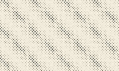 Seamless Geometric Halftone Pattern, Abstract Diagonal Lines with Dotted Gradient Texture