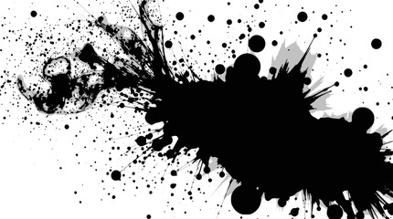 Obraz premium Black background with white text and various elements arranged in different positions,