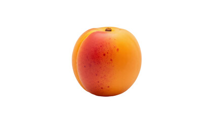 Ripe apricot isolated on Transparent Background