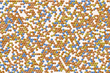 Abstract background featuring a seamless pattern of small colored spheres ideal for technology data visualization or scientific concepts