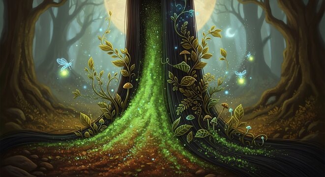 Enchanted Forest Portal - A Mystical Gateway to Another World.
