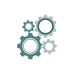 Interconnected gears mechanism representing a systematic process and technological teamwork, symbolizing efficiency and operational function in various industrial and digital applications