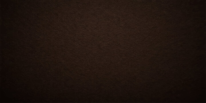 A dark vintage backdrop featuring a rough black leather texture and old brown paper pattern creates a macro surface design with a textured gray fabric material