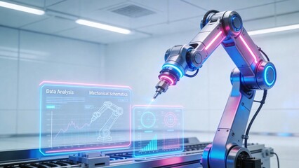 Robotic arm with data analysis interface