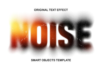 Light Noise Text Effect Mockup