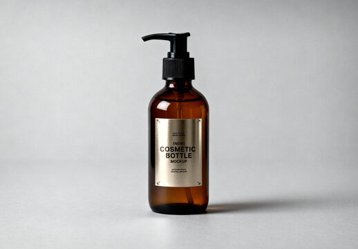 Liquid Soap Bottle Mockup