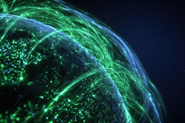 Obraz premium Earth Digital Network