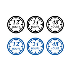 Obraz premium Set of Clock with Hours 