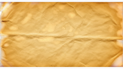 Crinkled paper texture isolated on transparent background
