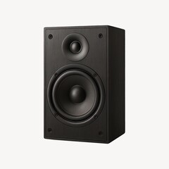 Sleek black audio speaker design