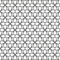 Floral geometric pattern. Elegant flower texture. White abstract Vector. Seamless bloom design.