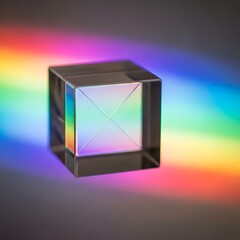 Refracted light cube
